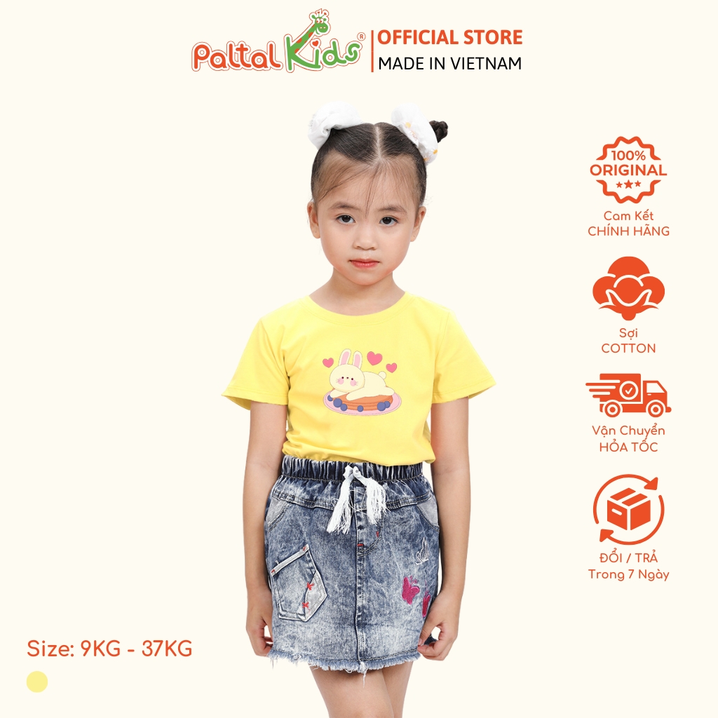 Áo Thun Cotton Mỹ Bé Gái Cao Cấp - 020 1365