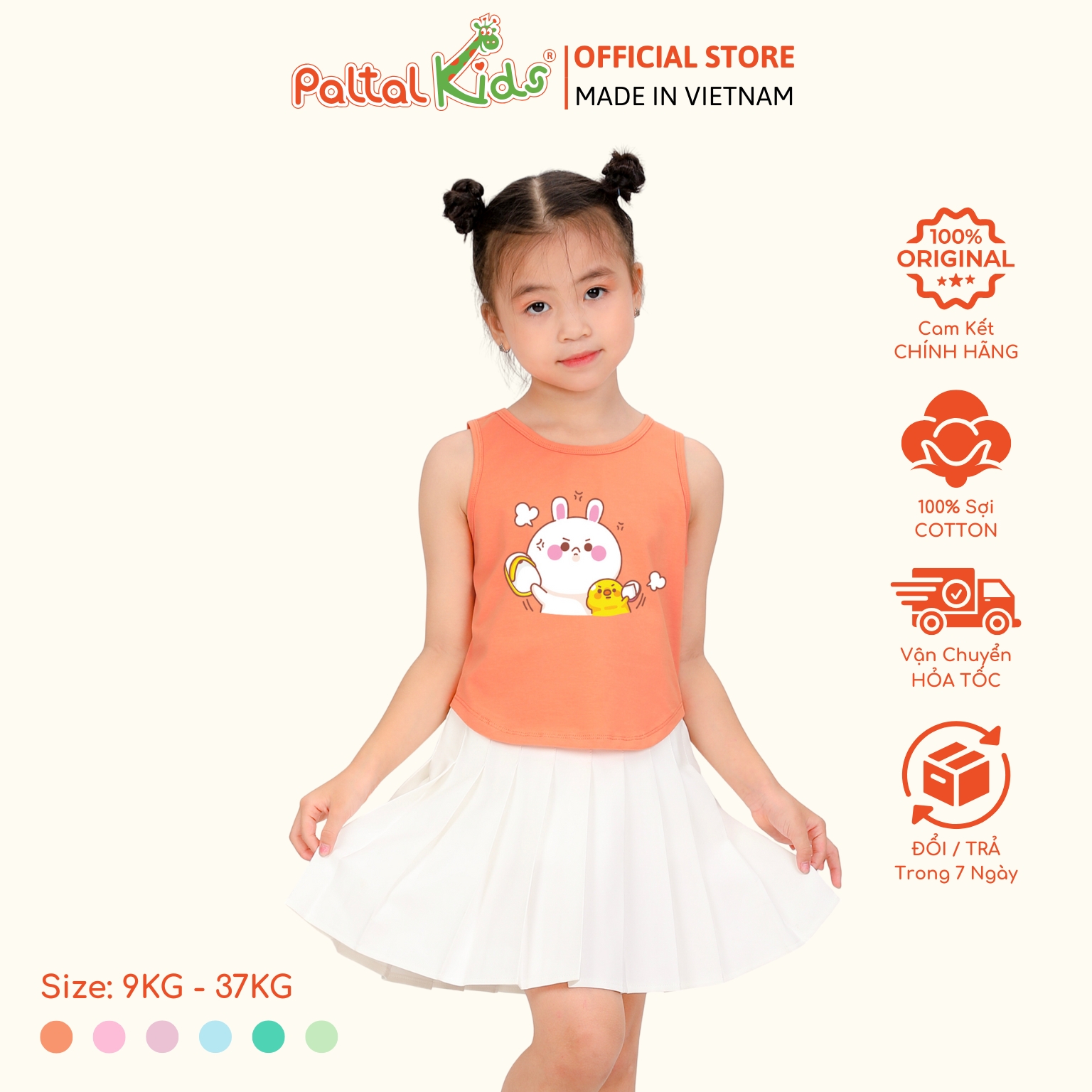 Áo Thun Sát Nách Vạt Bầu Cotton Mỹ Cao Cấp - 020 1413