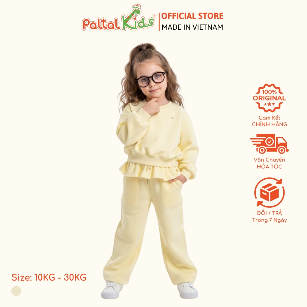 BST Mùa Đông - Đồ Bộ Tay Dài Nỉ Hàn Bé Gái Cao Cấp - 223 6050