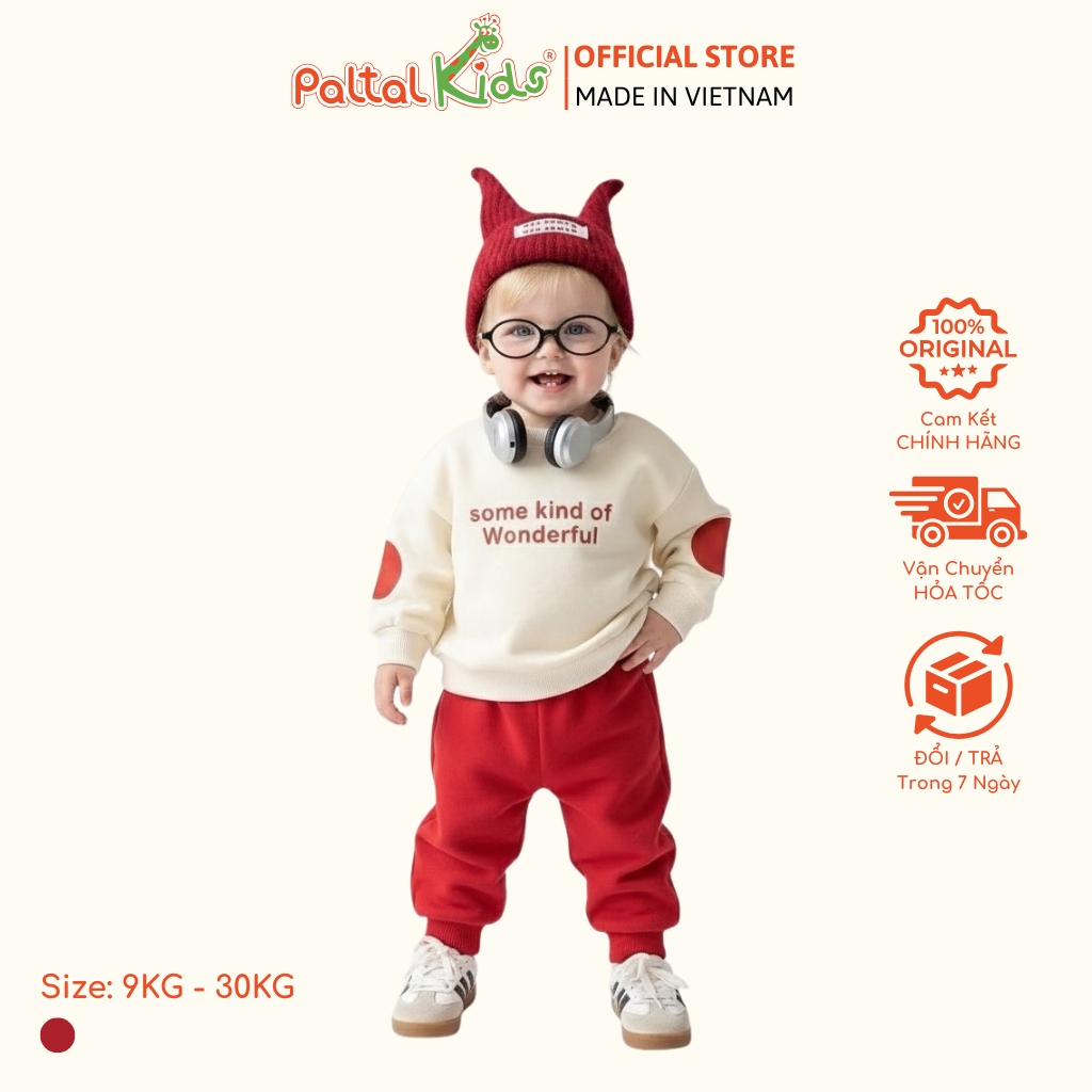 BST Mùa Đông - Đồ Bộ Tay Dài Nỉ 2 Da Bé Trai Cao Cấp - 223 6053