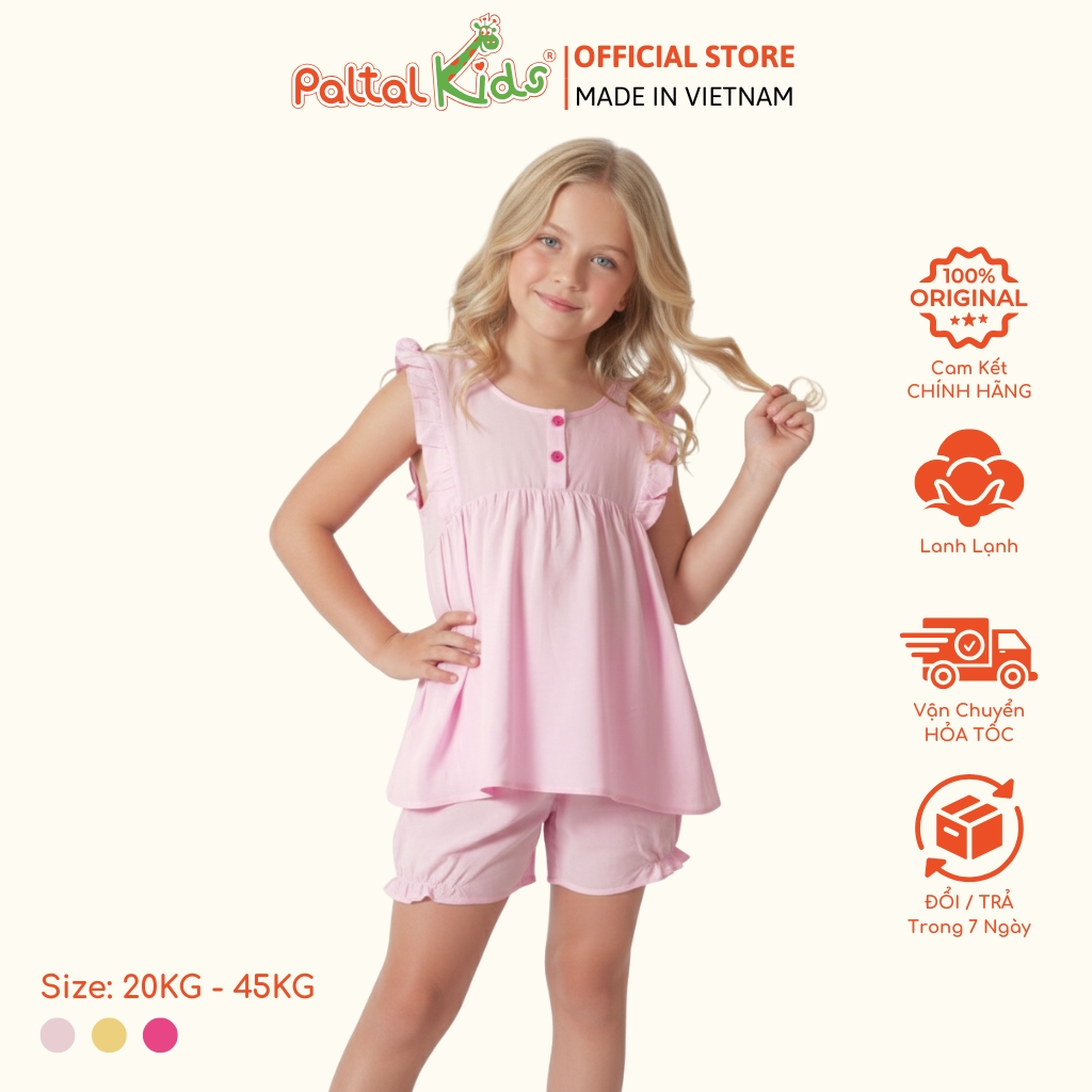 Đồ Bộ Đùi Cánh Tiên Lanh Lạnh Bé Gái Cao Cấp - 255 2165