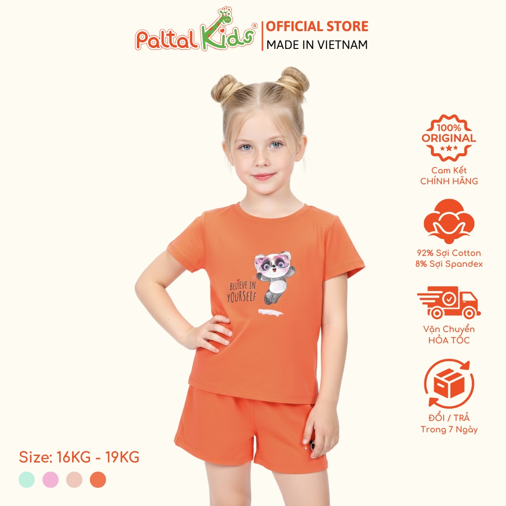 Đồ Bộ Đùi Cơ Bản Cotton Mỹ Bé Gái Cao Cấp - 025 2018 - Size 11