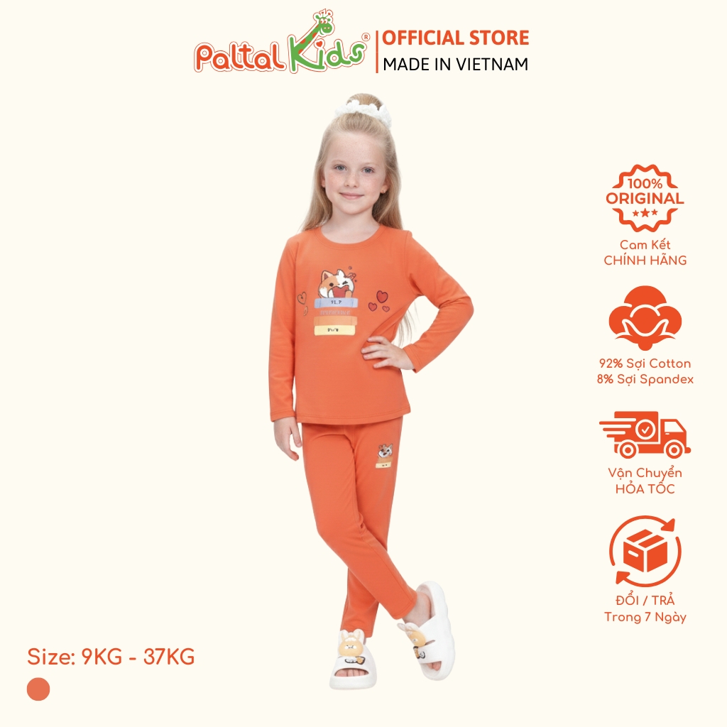 BST Mùa Đông - Đồ Bộ Tay Dài Cotton Mỹ Bé Gái Cao Cấp - 023 6025