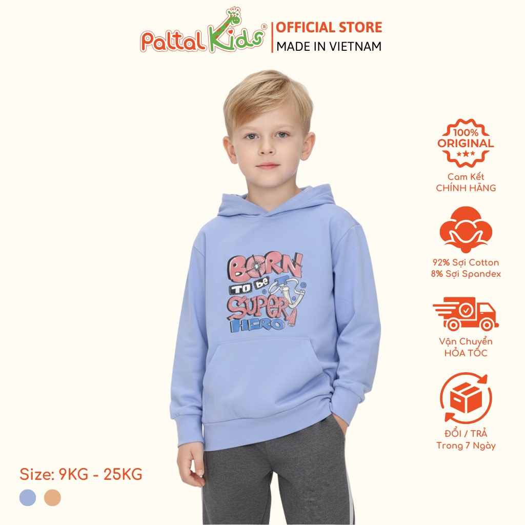 Áo Hoodie Cotton Melan Hình In Hoạt Hình Bé Trai Cao Cấp - 191 4022 / 4023