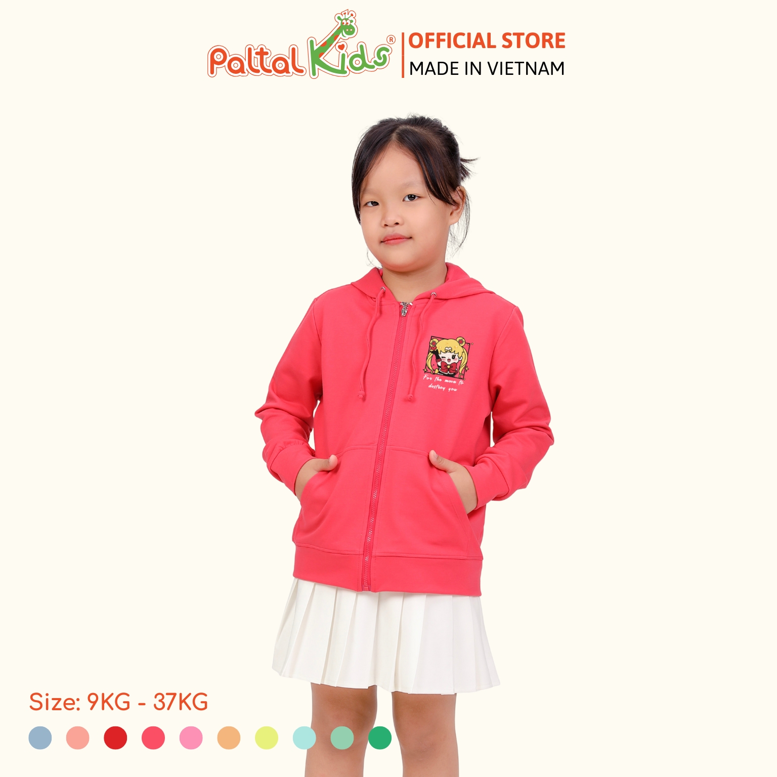 Áo Khoác Cotton TC Chống Nắng Bé Gái Cao Cấp - 431 4028