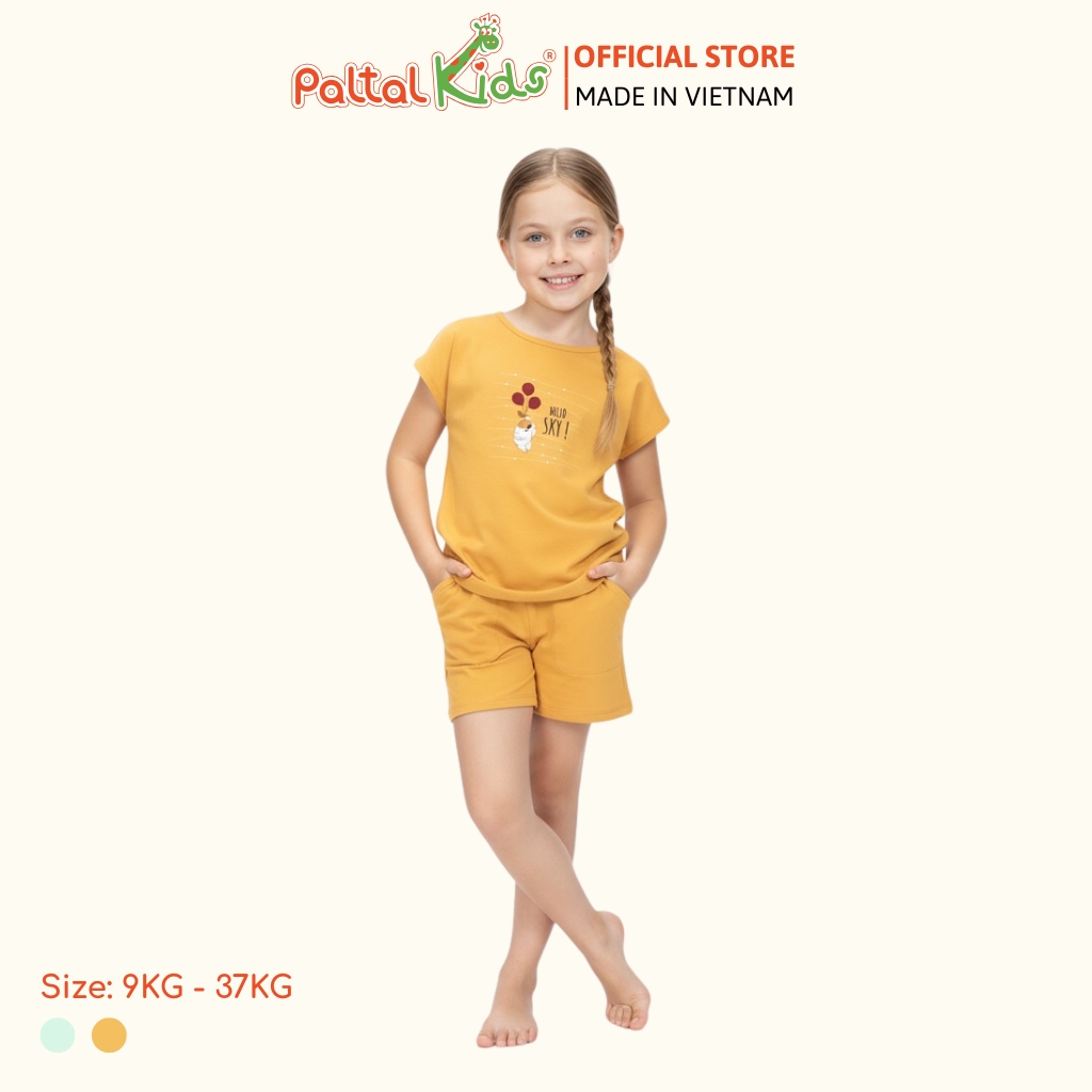 BST Mùa Hạ - Bộ Đùi Tay Ngắn Cotton Mỹ Bé Gái Cao Cấp - 025 2048