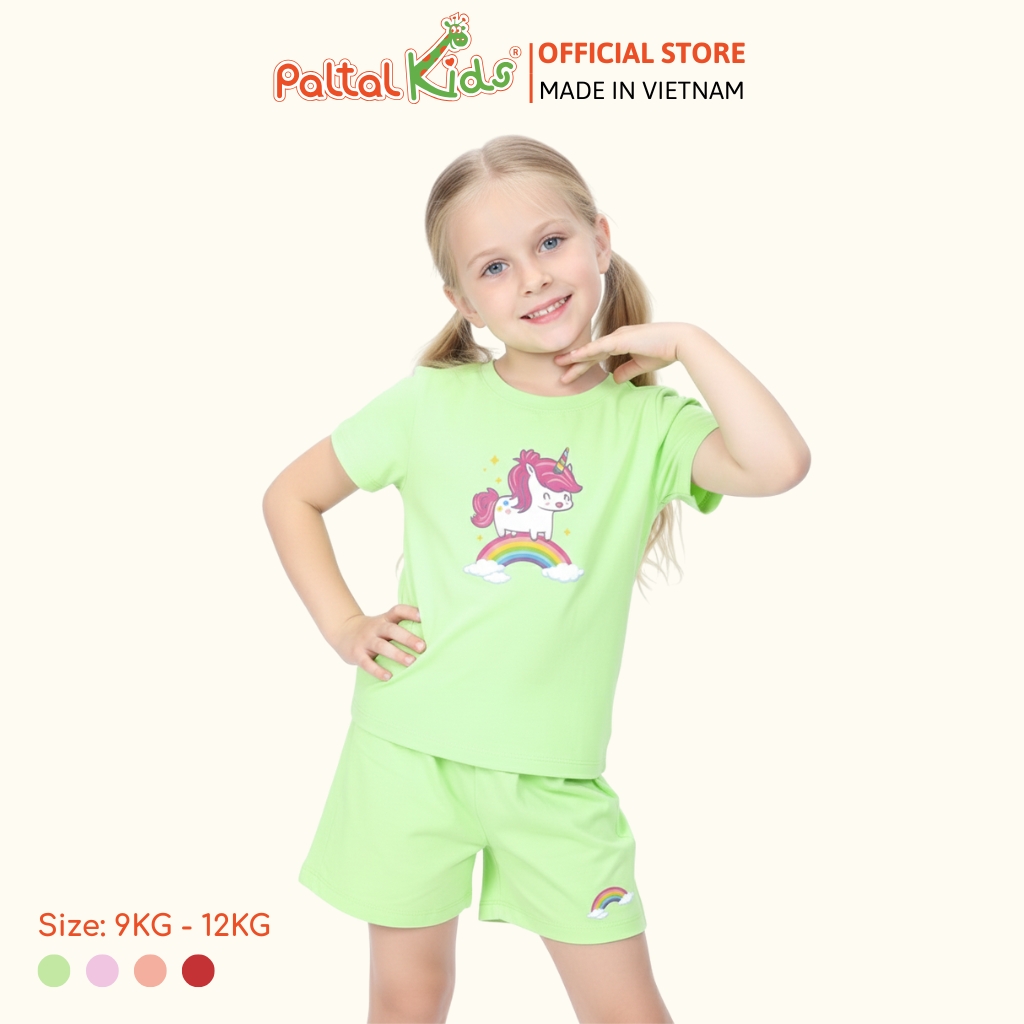 Đồ Bộ Đùi Cơ Bản Cotton Mỹ Bé Gái Cao Cấp - 025 2016 - Size 9