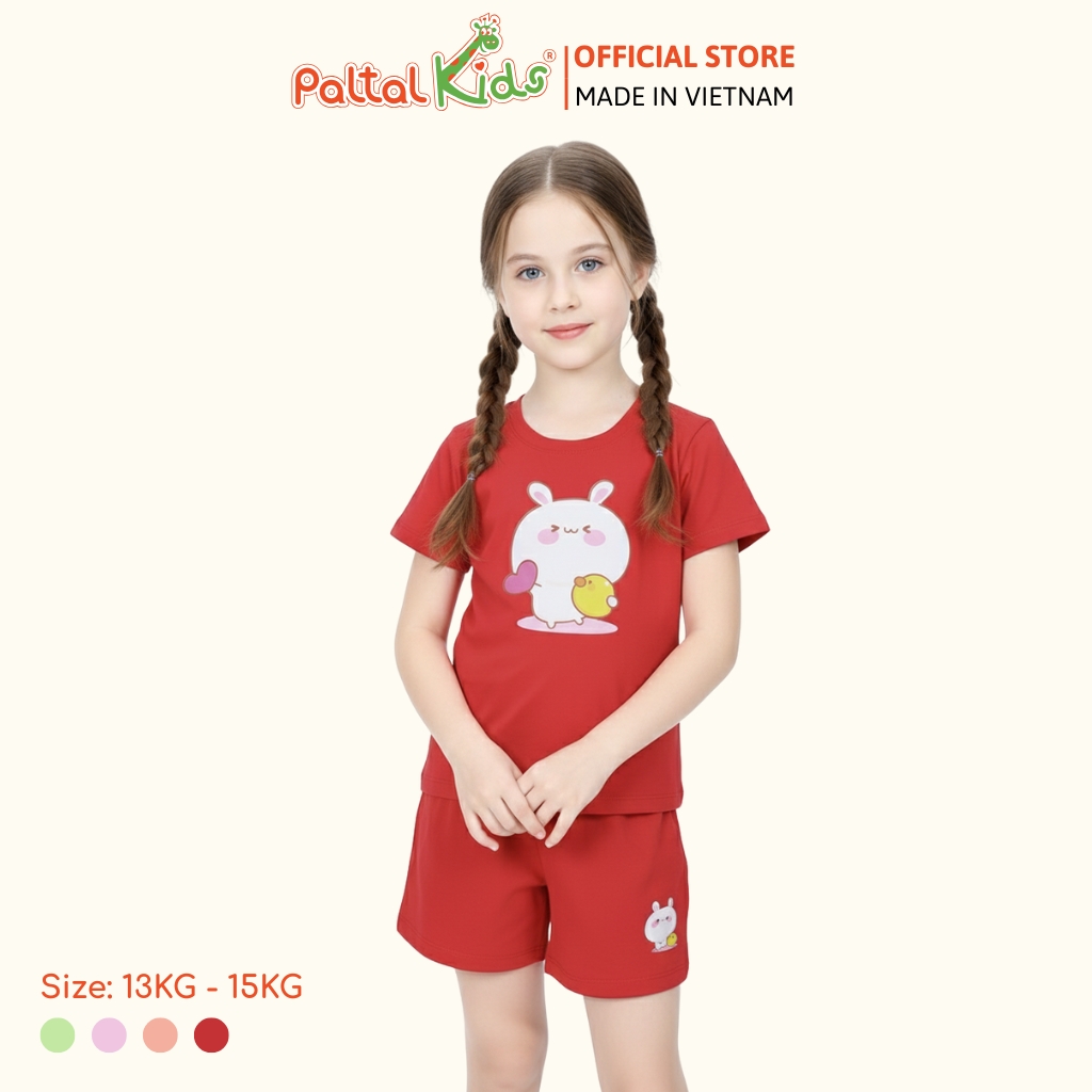 Đồ Bộ Đùi Cơ Bản Cotton Mỹ Bé Gái Cao Cấp - 025 2017 - Size 10