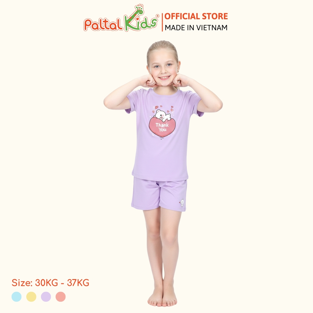 Đồ Bộ Đùi Cơ Bản Cotton Mỹ Bé Gái Cao Cấp - 025 2015 - Size 14
