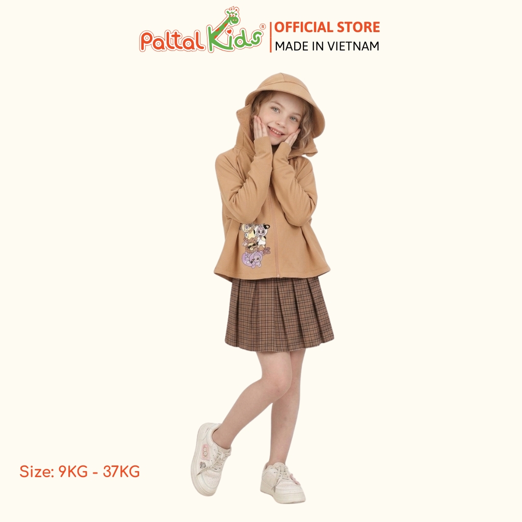 Áo Khoác Croptop Poly Chống Nắng Hình In Nhân Vật Hoạt Hình Bé Gái Cao Cấp - 311 4038