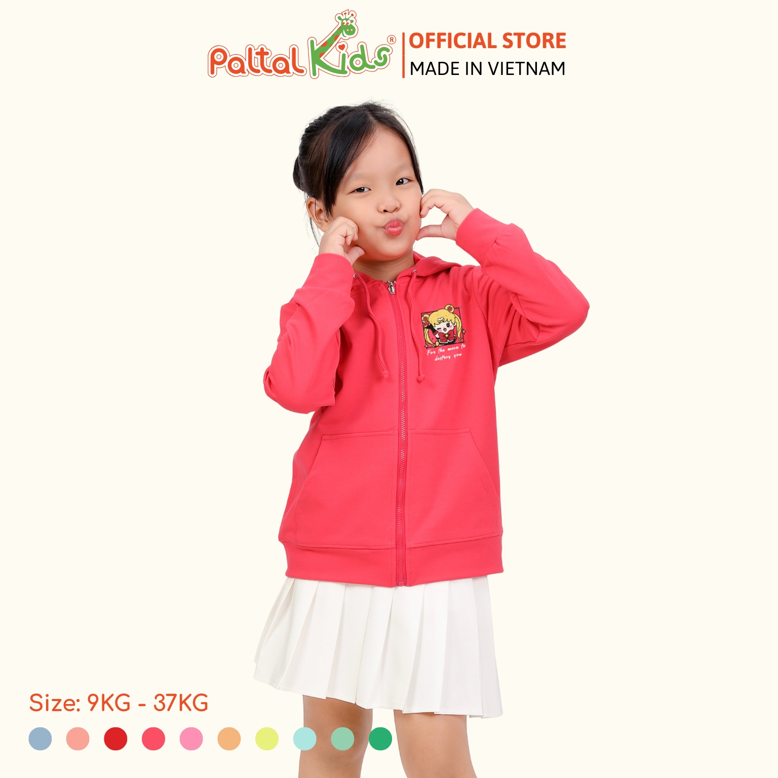 Áo Khoác Cotton TC Chống Nắng Bé Gái Cao Cấp - 431 4028