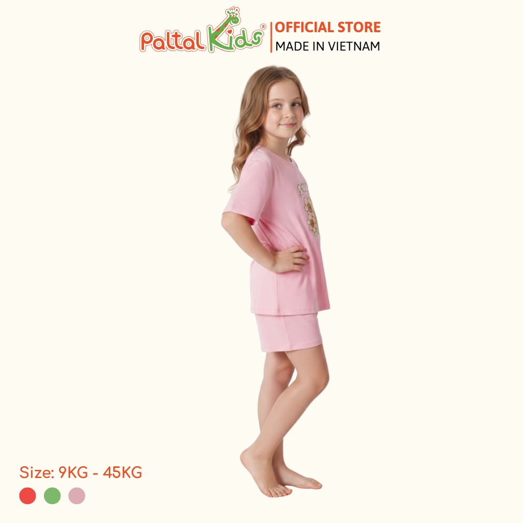 Đồ Bộ Đùi Form Rộng Hình In Capybara Cotton Mỹ Bé Gái Cao Cấp - 025 2159