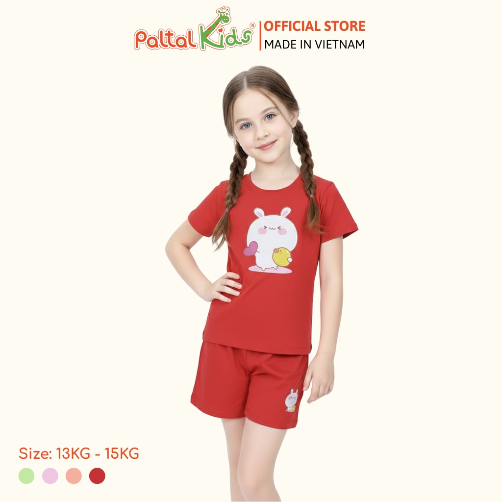 Đồ Bộ Đùi Cơ Bản Cotton Mỹ Bé Gái Cao Cấp - 025 2017 - Size 10