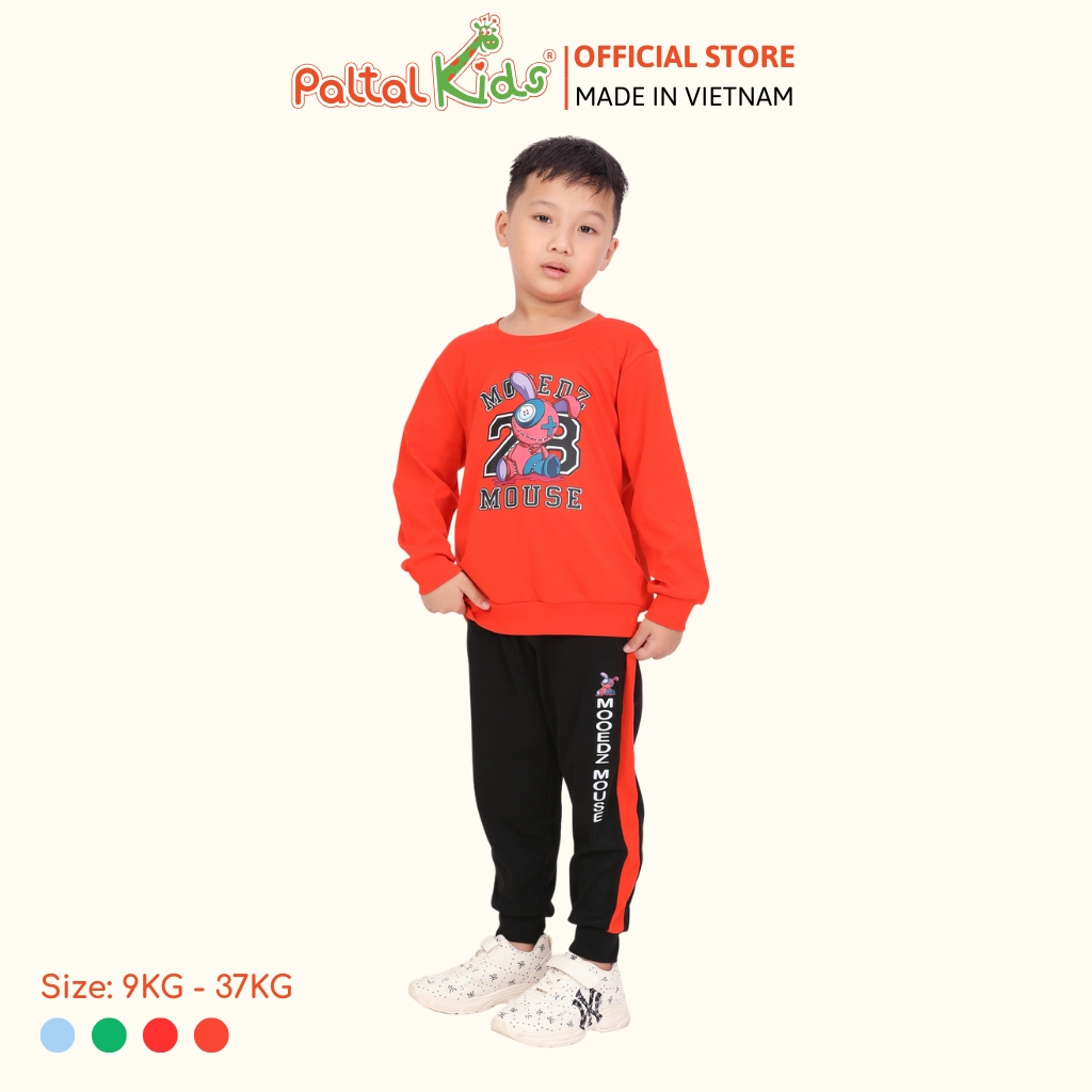 BST Mùa Đông - Đồ Bộ Dài Cotton Borib Bé Trai Cao Cấp - 223 6061