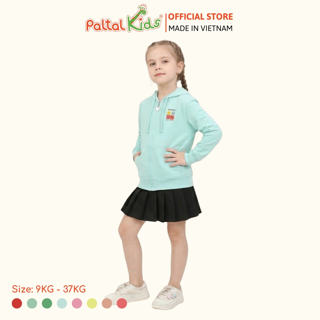 Áo Khoác Hình In Gấu Cotton TC Chống Nắng Bé Gái Cao Cấp - 431 4030