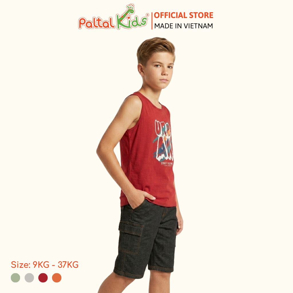 Áo Thun Sát Nách Hình In Urban Cotton Mỹ Bé Trai Cao Cấp - 020 1418