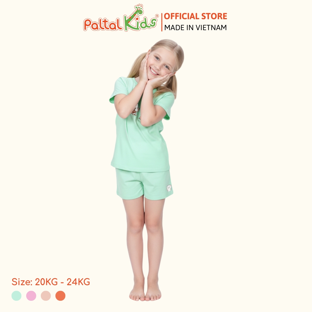 Đồ Bộ Đùi Cơ Bản Cotton Mỹ Bé Gái Cao Cấp - 025 2019 - Size 12