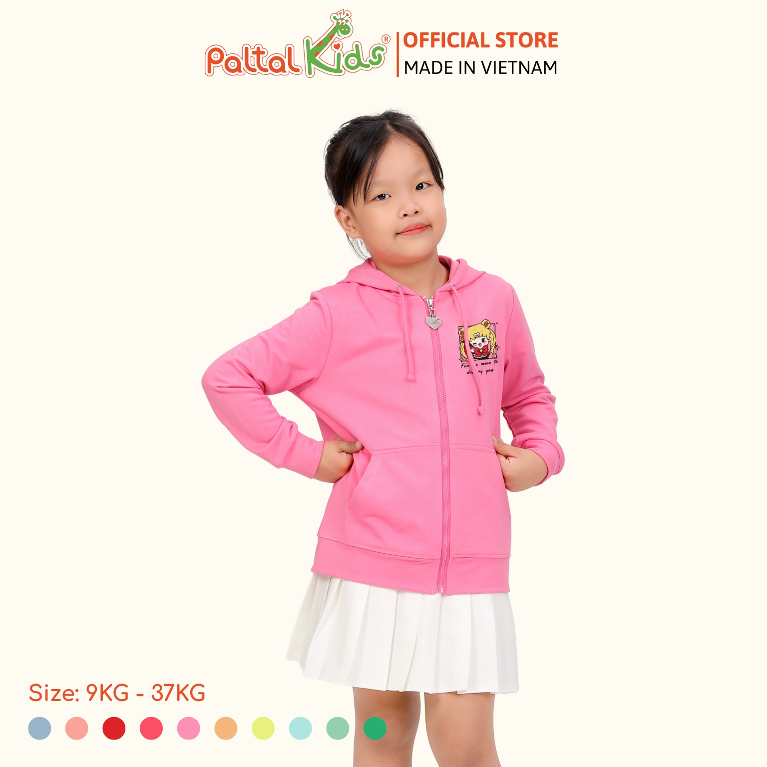 Áo Khoác Cotton TC Chống Nắng Bé Gái Cao Cấp - 431 4028