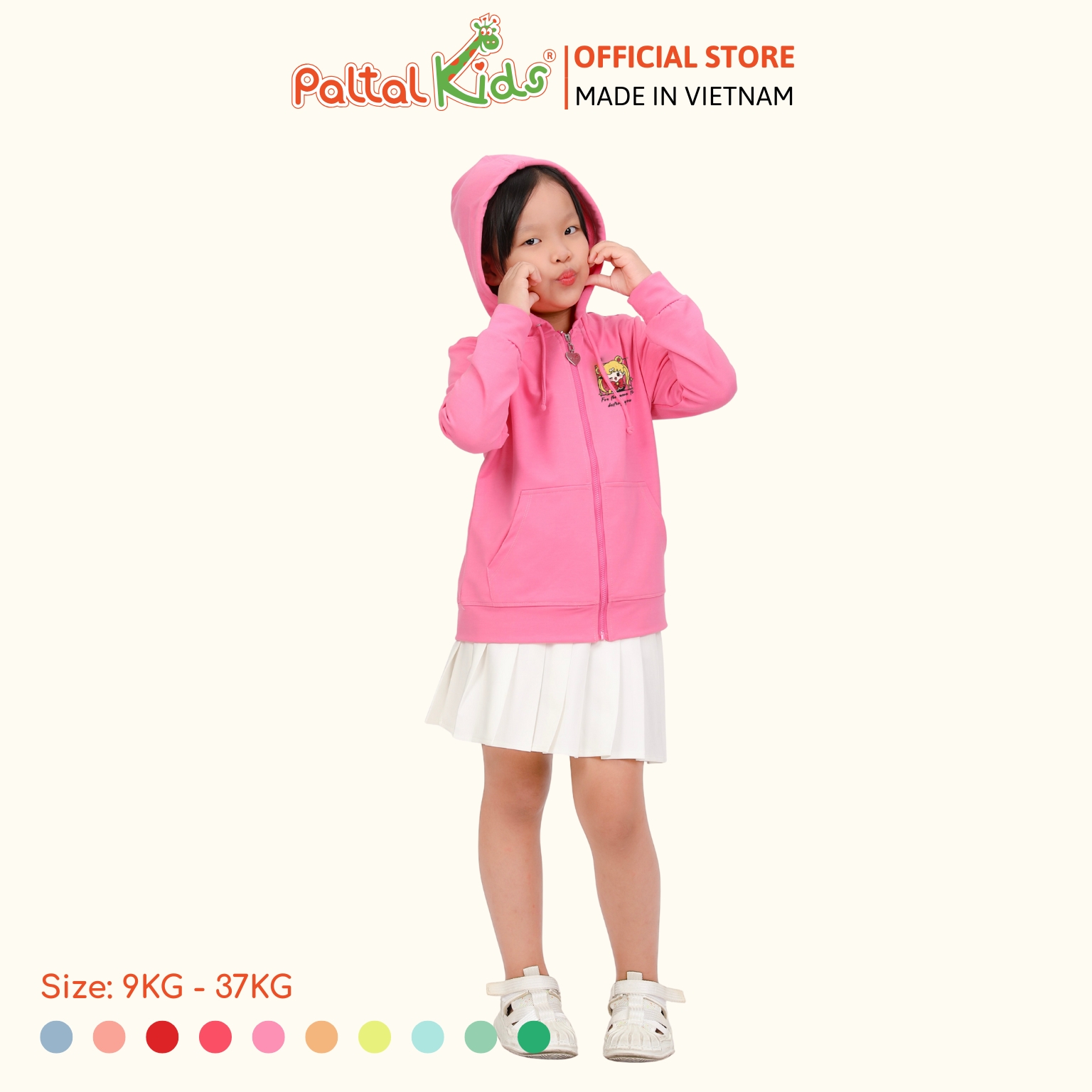 Áo Khoác Cotton TC Chống Nắng Bé Gái Cao Cấp - 431 4028