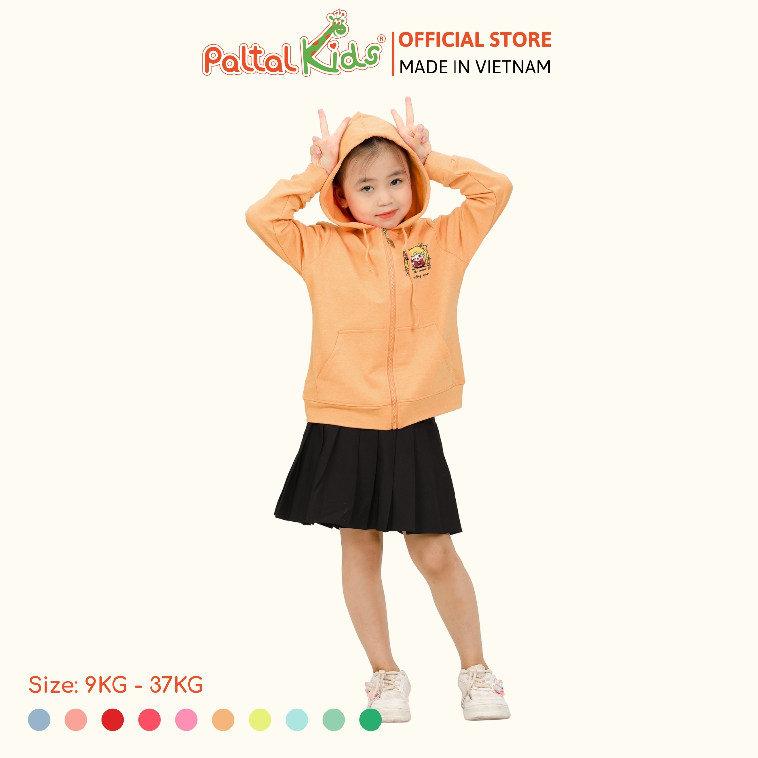 Áo Khoác Cotton TC Chống Nắng Bé Gái Cao Cấp - 431 4028