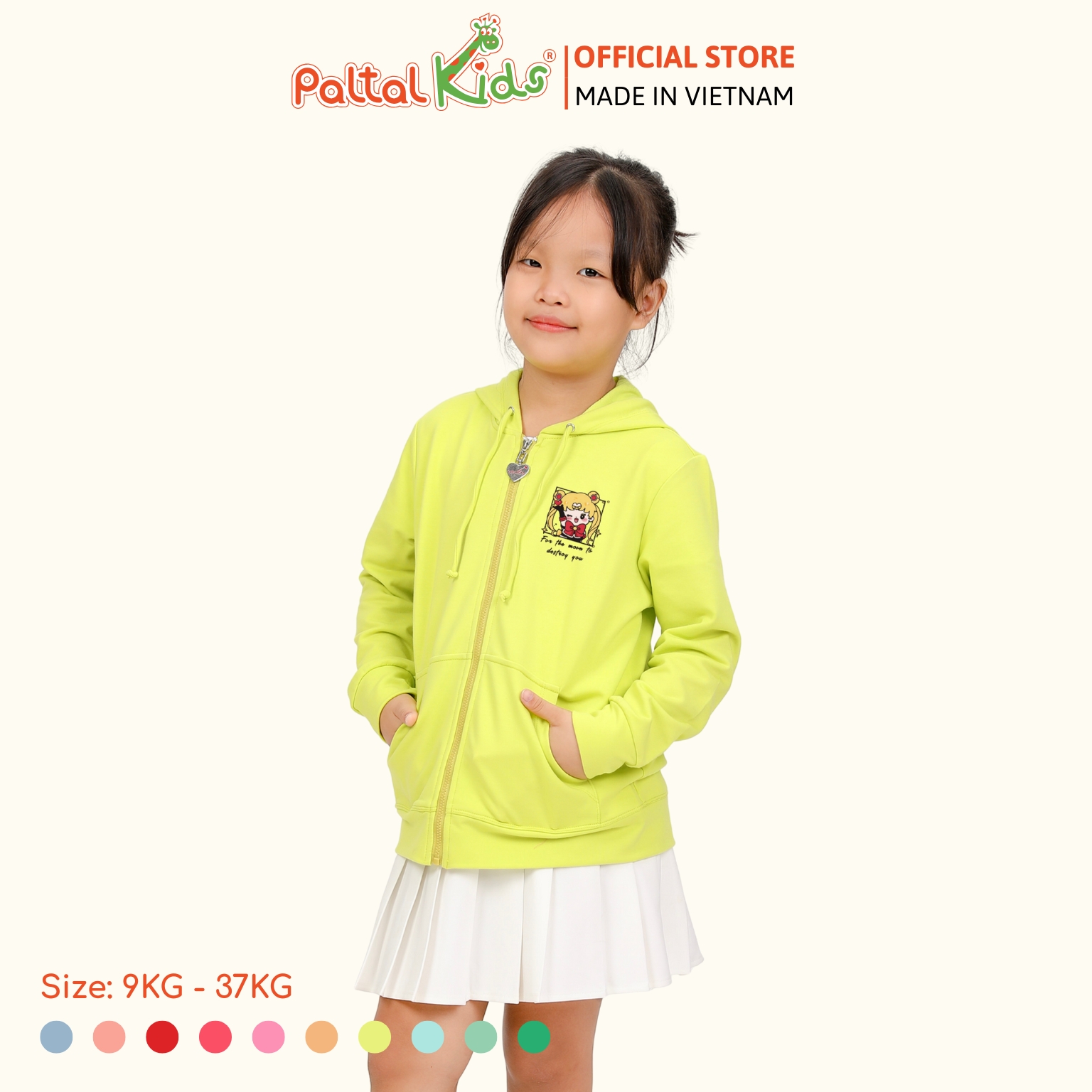 Áo Khoác Cotton TC Chống Nắng Bé Gái Cao Cấp - 431 4028