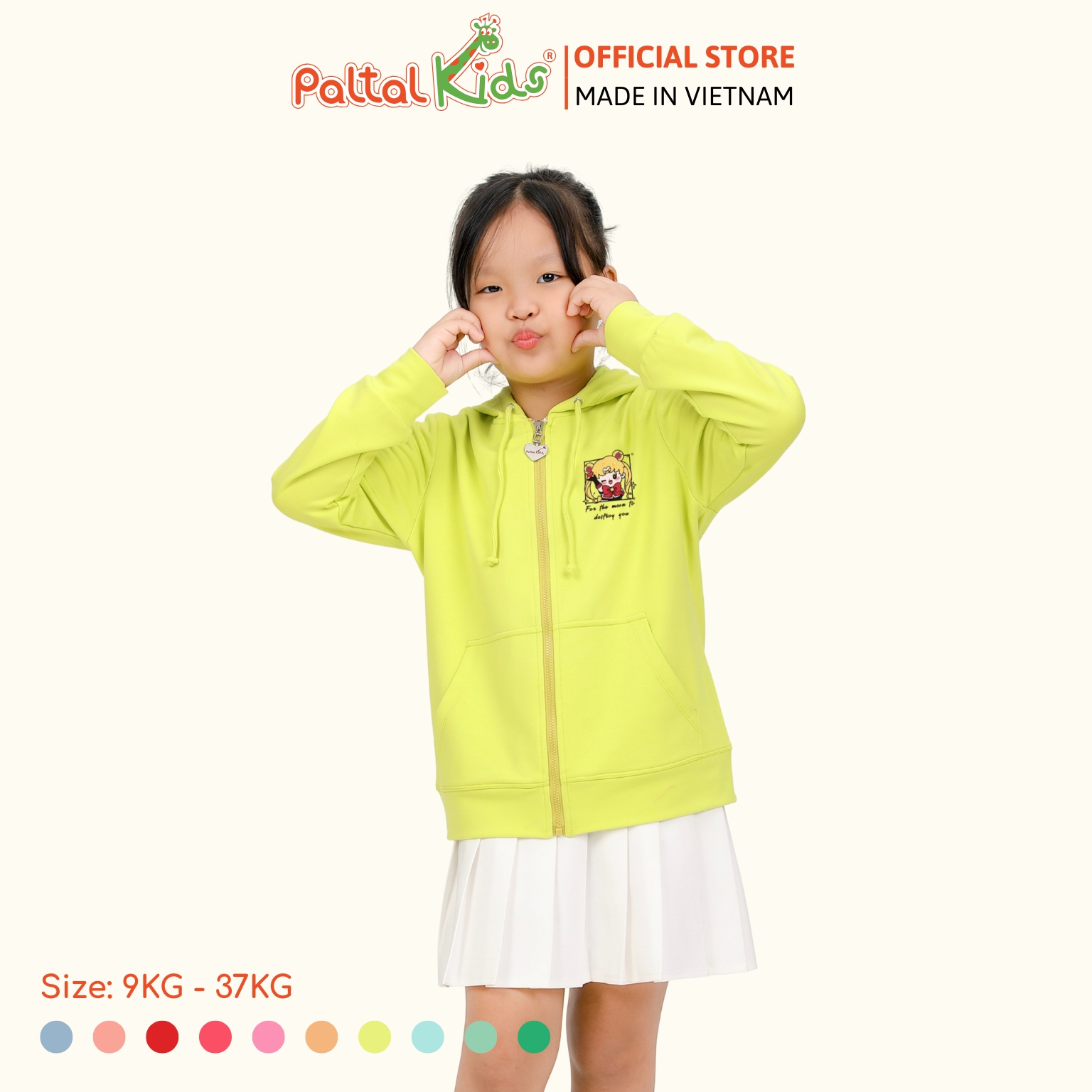 Áo Khoác Cotton TC Chống Nắng Bé Gái Cao Cấp - 431 4028