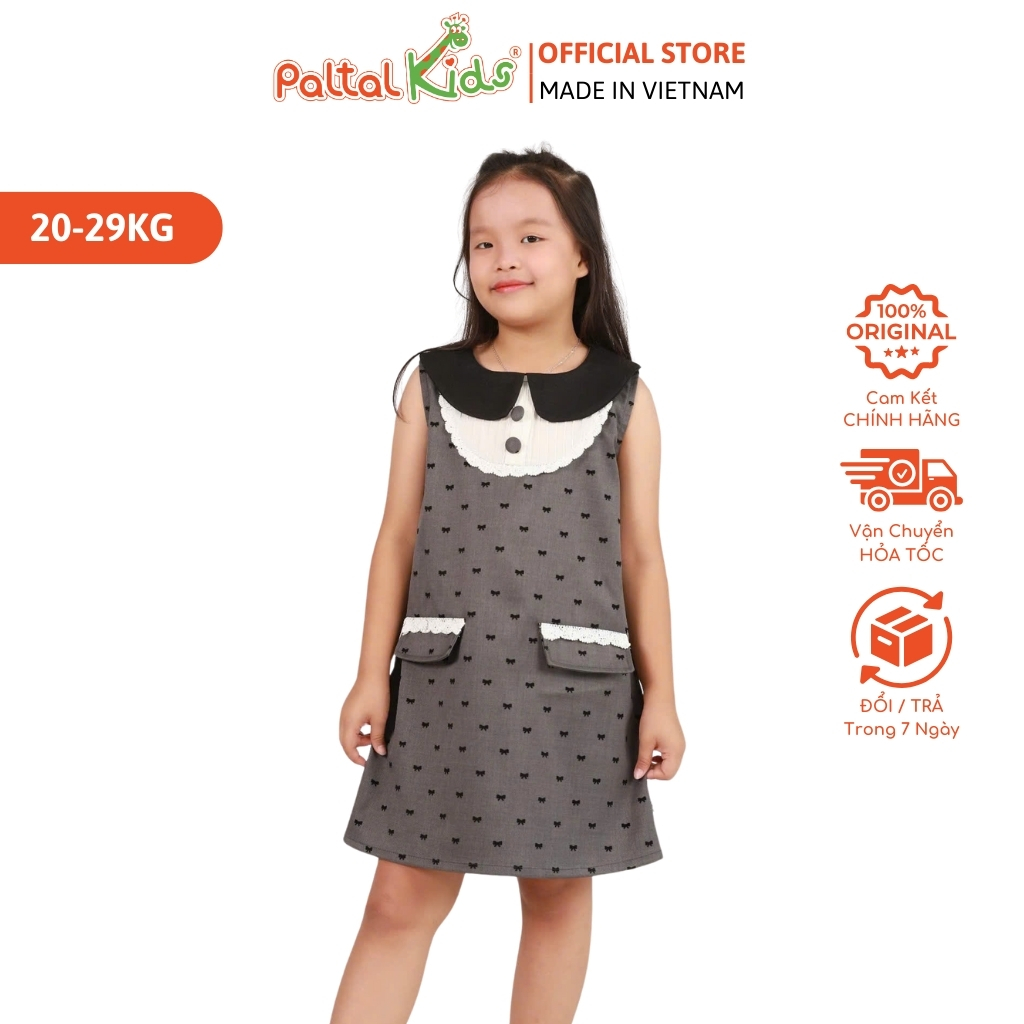 Đầm Dáng A Cổ Sen Nơ Nhí Kate Cao Cấp - 11C 8036