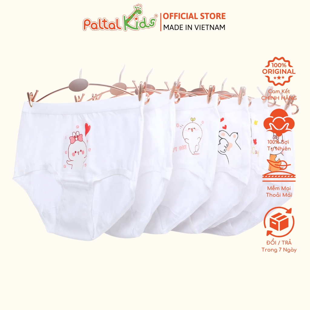 (CHE TÊN SẢN PHẨM) Combo 6 Quần Lót Cotton Hình In Ngẫu Nhiên Cao Cấp - 027 7277