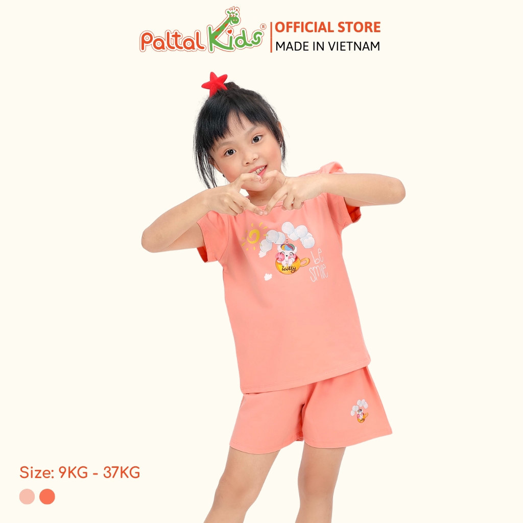 BST Mùa Xuân - Bộ Đùi Tay Ngắn Cotton Mỹ Bé Gái Cao Cấp - 025 2043