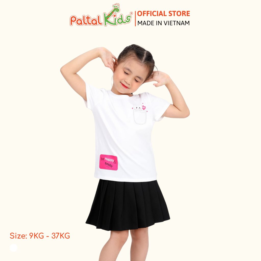 Áo Thun Cotton Mỹ Bé Gái Cao Cấp - 020 1375