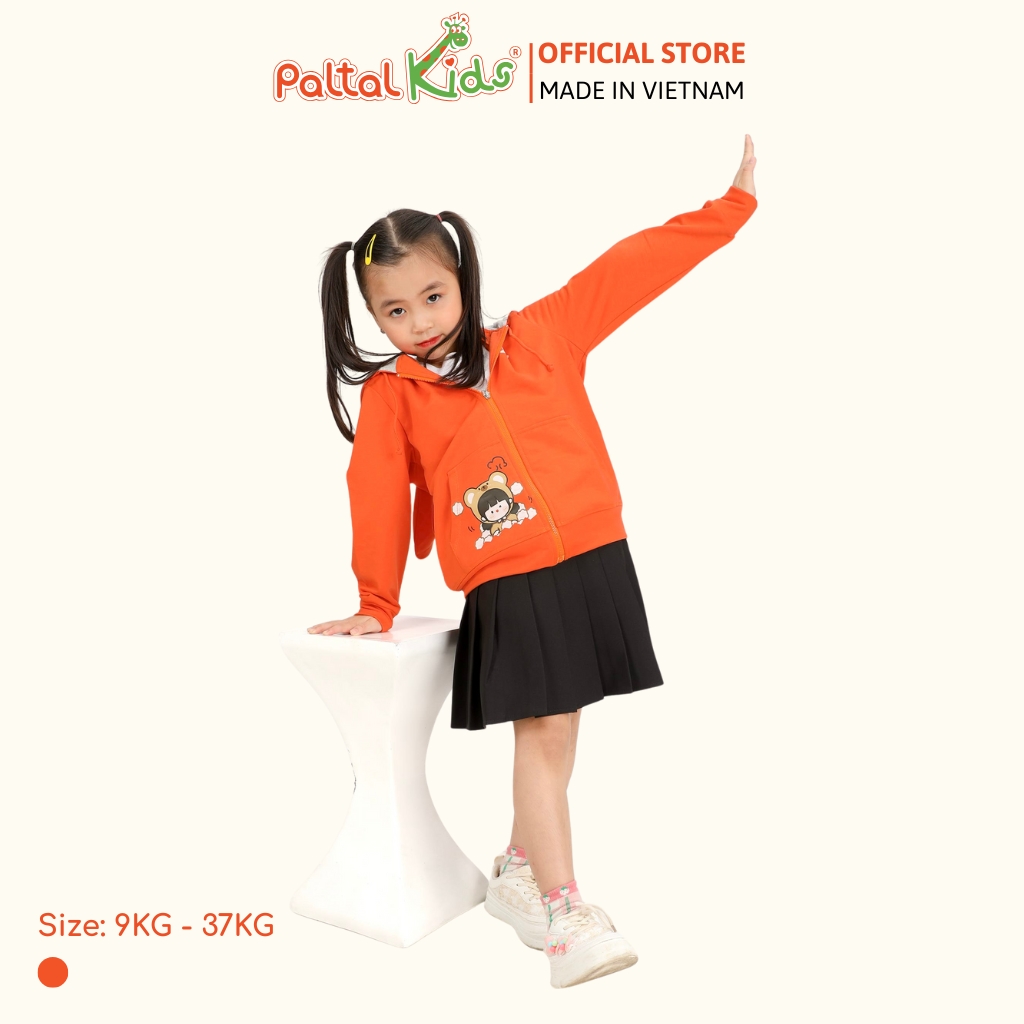 Áo Khoác Tai Thỏ CVC Bé Gái Cao Cấp - 401 4013