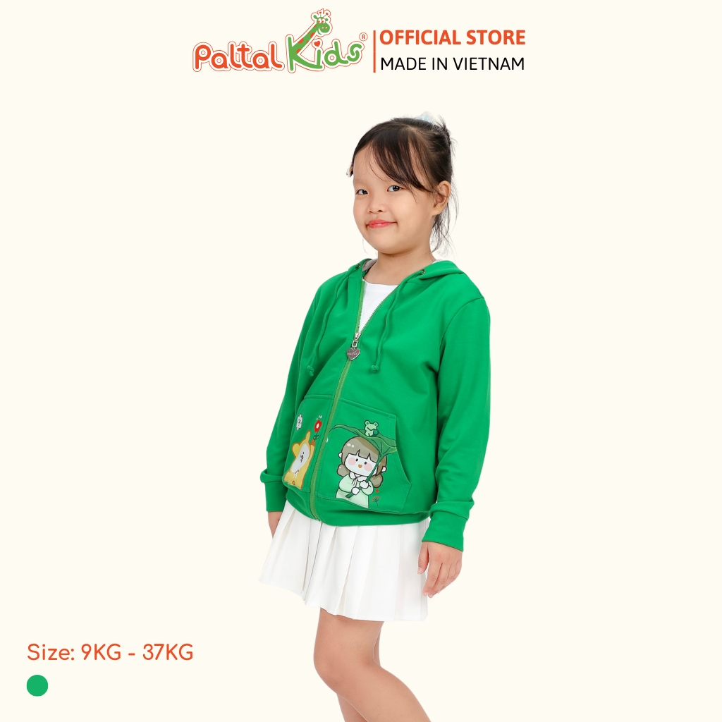 Áo Khoác Tai Thỏ CVC Bé Gái Cao Cấp - 401 4016