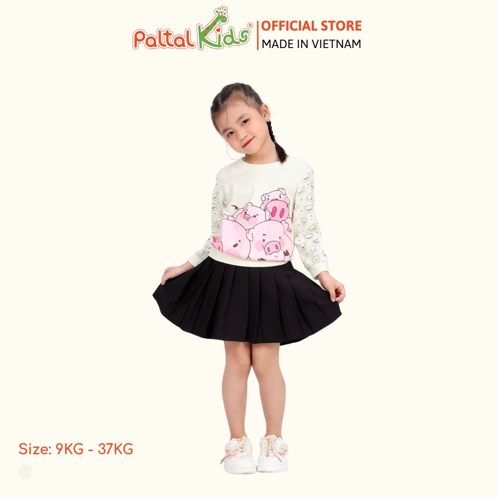 Áo Sweater Cotton Borib Bé Gái Cao Cấp - 020 1382