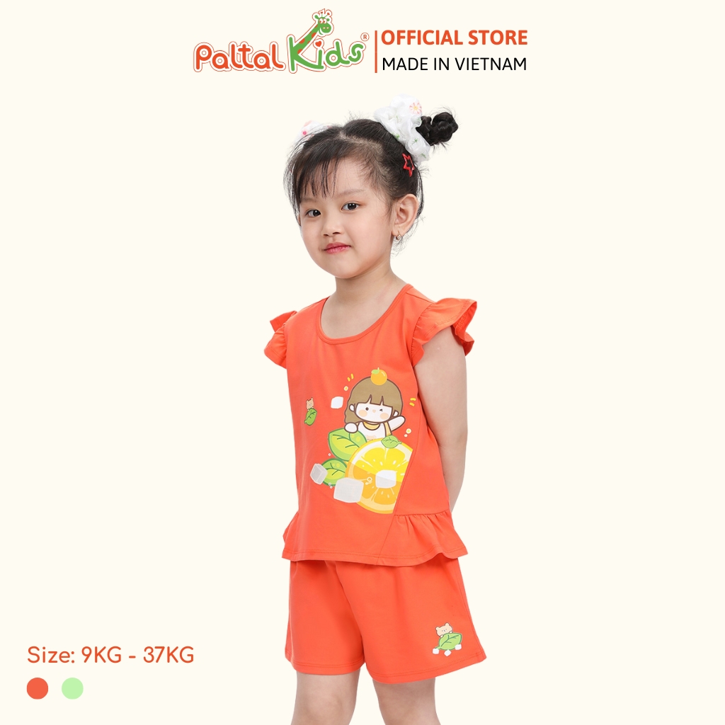 BST Mùa Hạ - Bộ Đùi Tay Ngắn Cotton Mỹ Bé Gái Cao Cấp - 025 5156