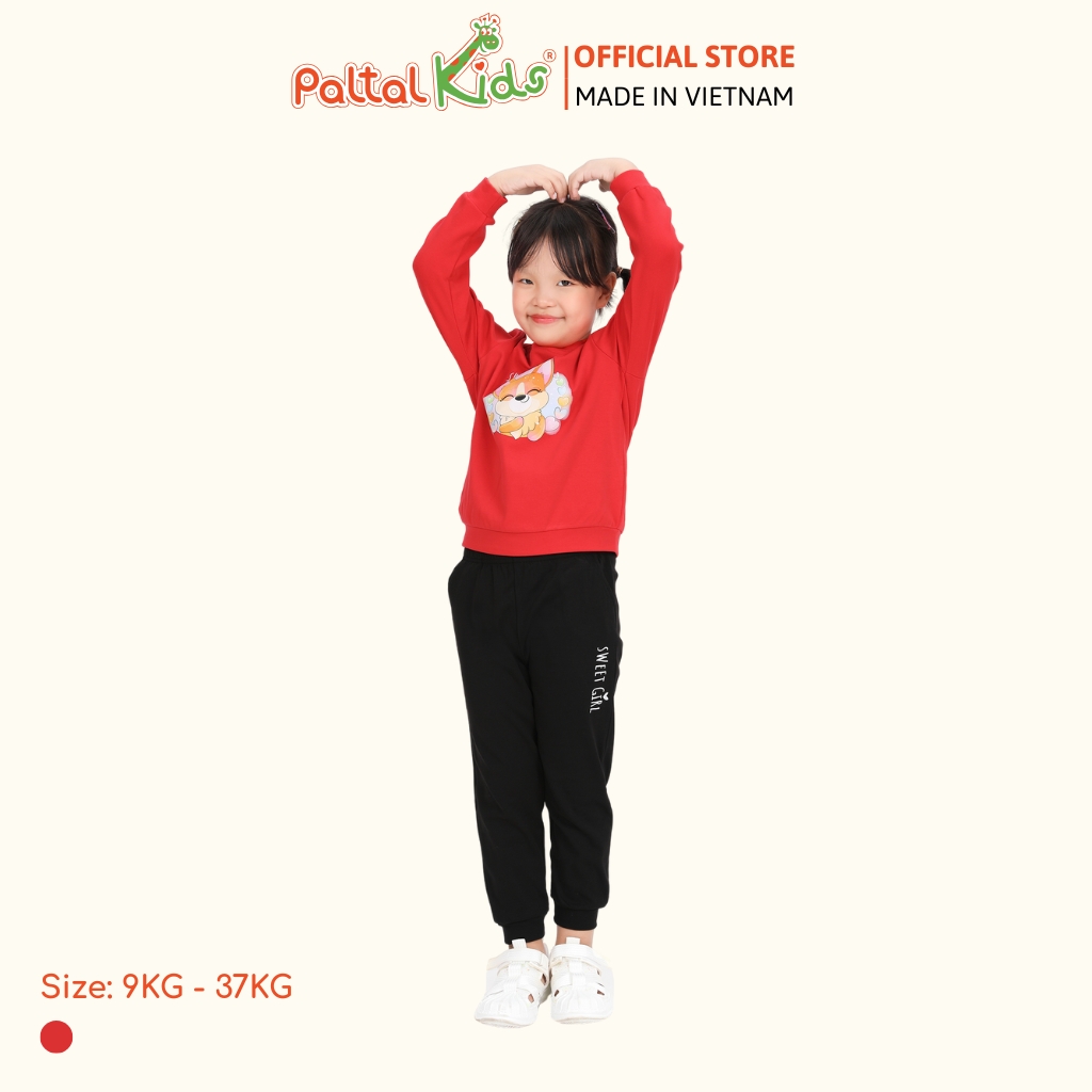 BST Mùa Đông - Đồ Bộ Tay Dài Cotton Borib Bé Gái Cao Cấp - 223 6042