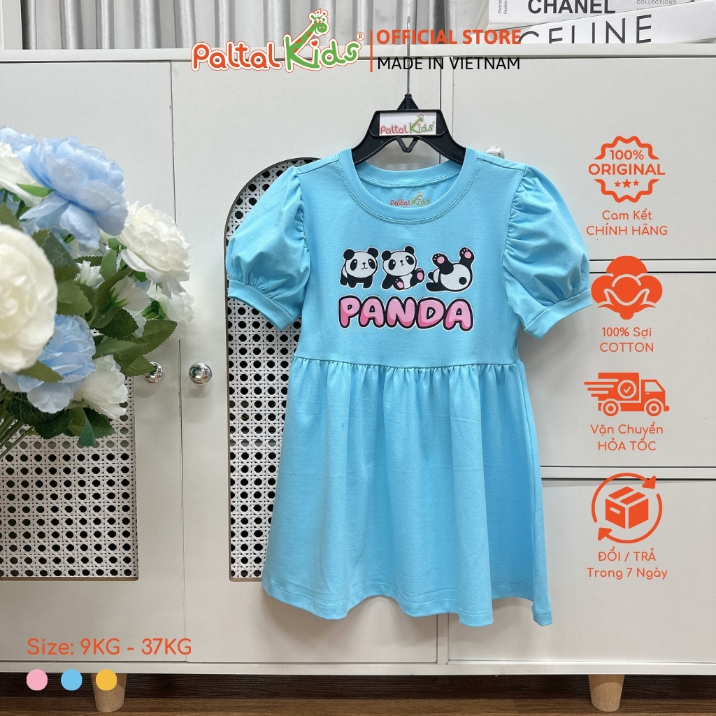 Đầm Babydoll Tay Phồng Cotton Mỹ Cao Cấp - 02C 8034