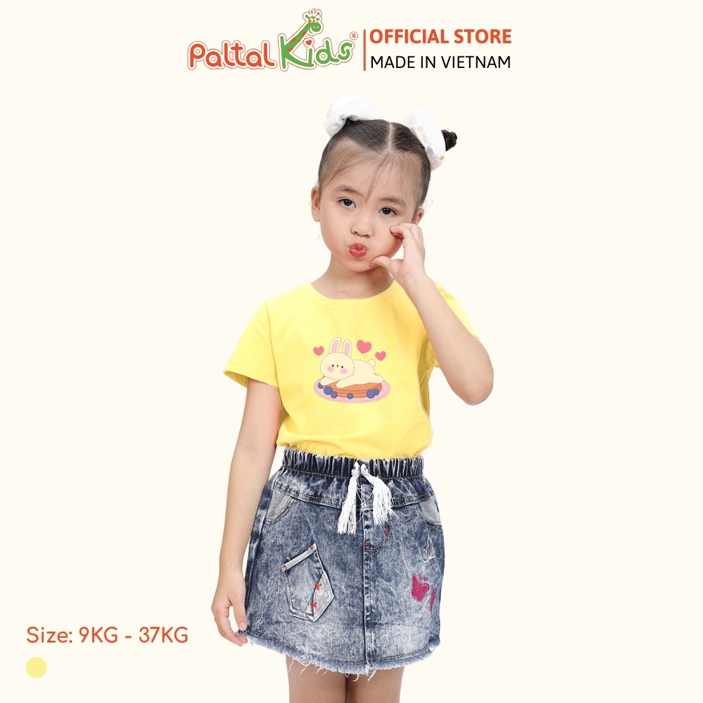 Áo Thun Cotton Mỹ Bé Gái Cao Cấp - 020 1365