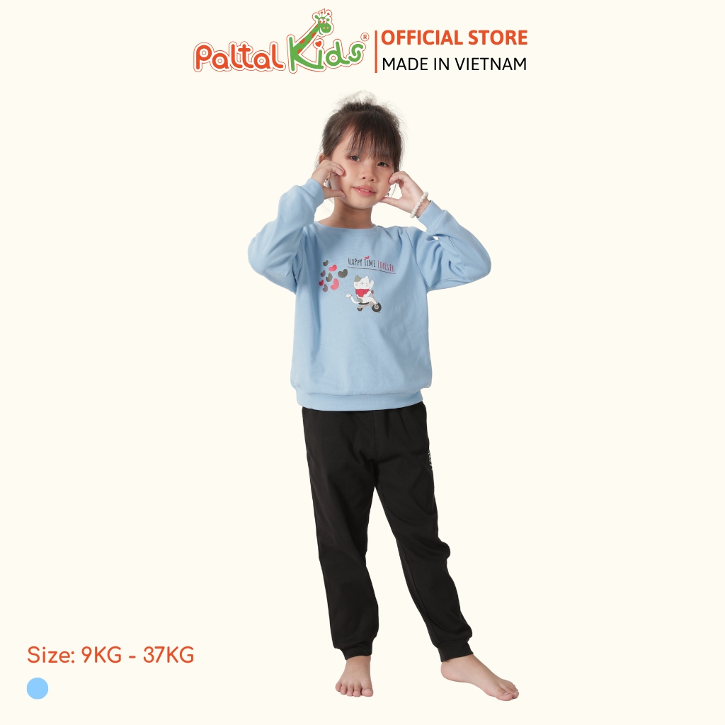 BST Mùa Đông - Đồ Bộ Tay Dài Cotton Borib Bé Gái Cao Cấp - 223 6046