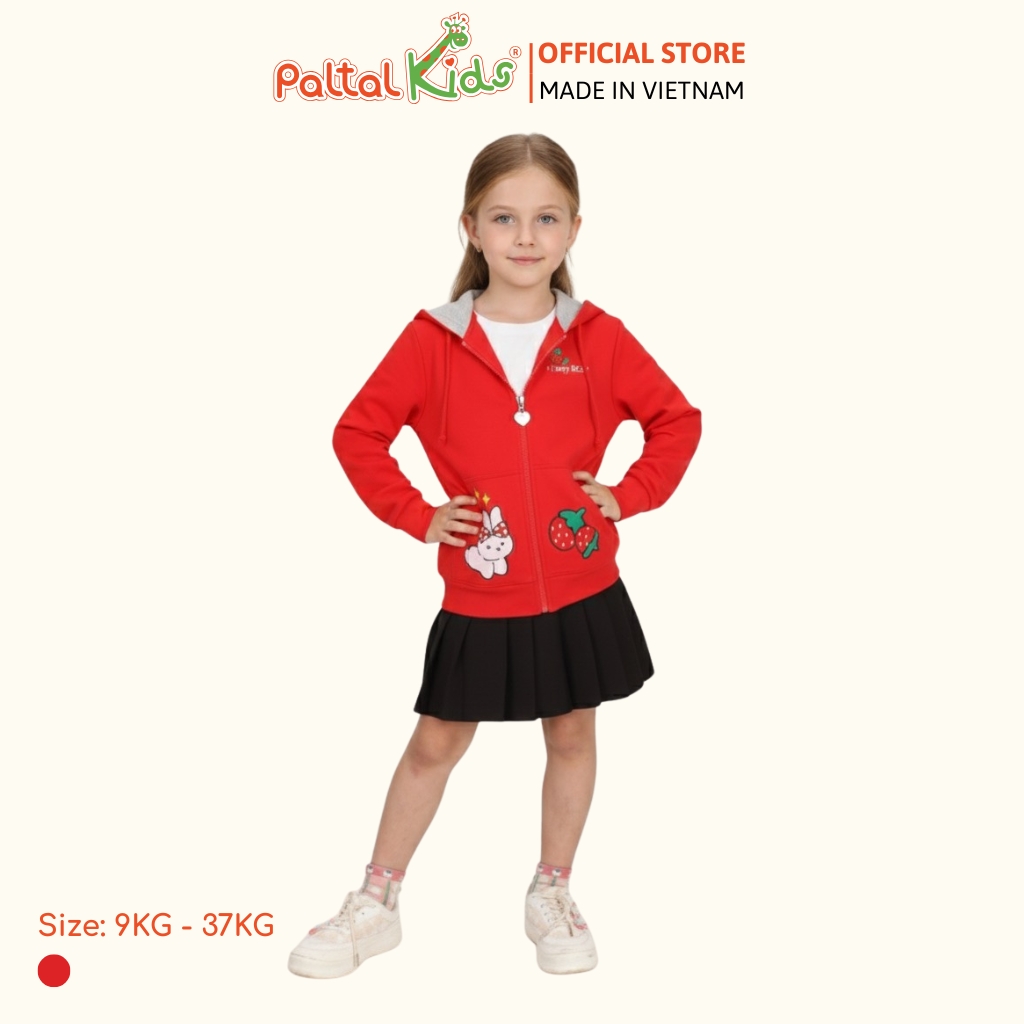 Áo Khoác Tai Thỏ CVC Bé Gái Cao Cấp - 401 4015