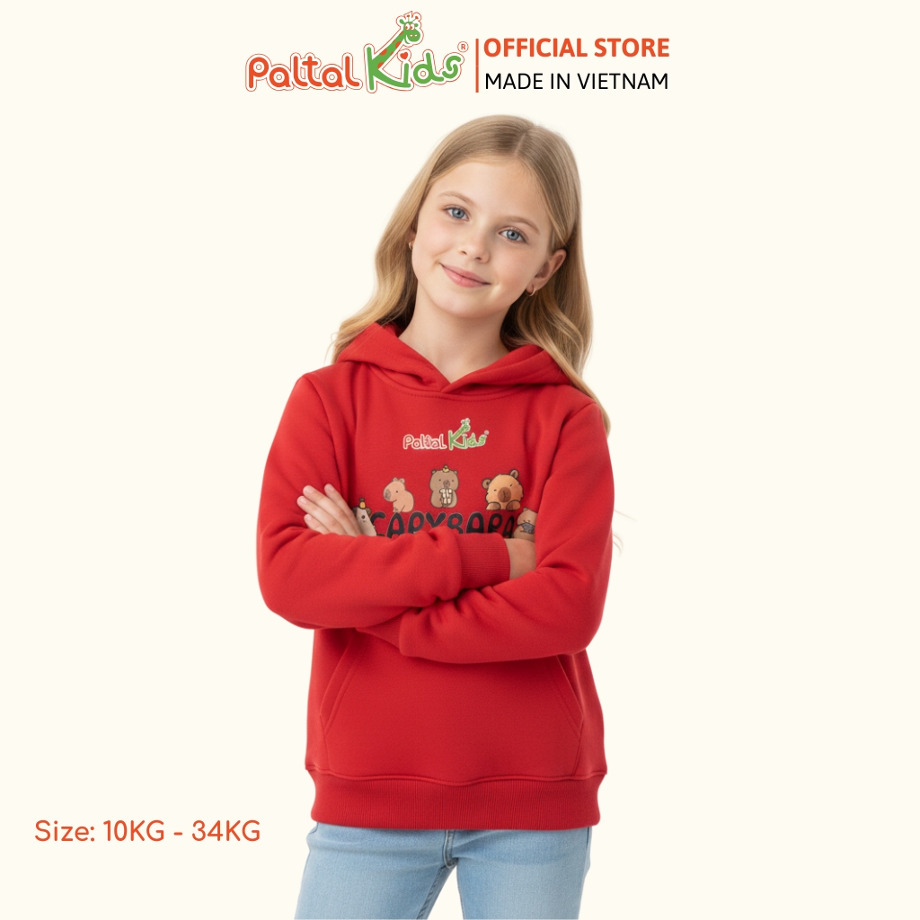 Áo Hoodie Nỉ Da Cá Bé Gái Cao Cấp - 191 4032