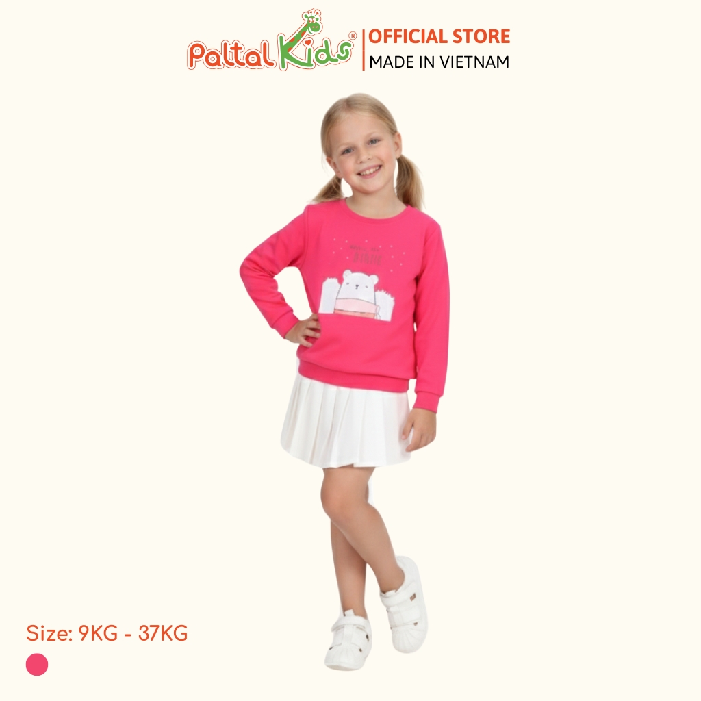 Áo Sweater Cotton Borib Bé Gái Cao Cấp - 020 1377