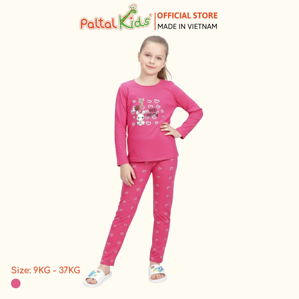 BST Mùa Đông - Đồ Bộ Tay Dài Cotton Mỹ Bé Gái Cao Cấp - 023 6024