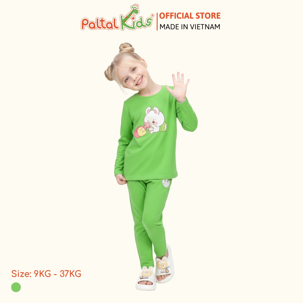 BST Mùa Đông - Đồ Bộ Tay Dài Cotton Mỹ Bé Gái Cao Cấp - 023 6026