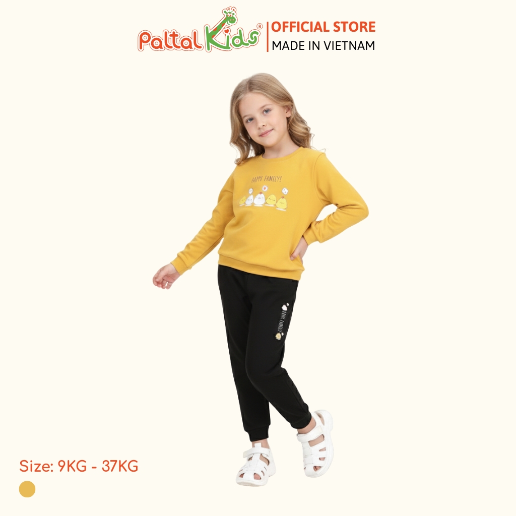 BST Mùa Đông - Đồ Bộ Tay Dài Cotton Borib Bé Gái Cao Cấp  - 223 6045