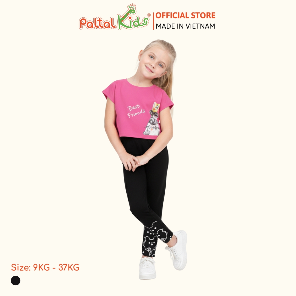 Quần Dài Cotton Borib Bé Gái Cao Cấp - 228 8055