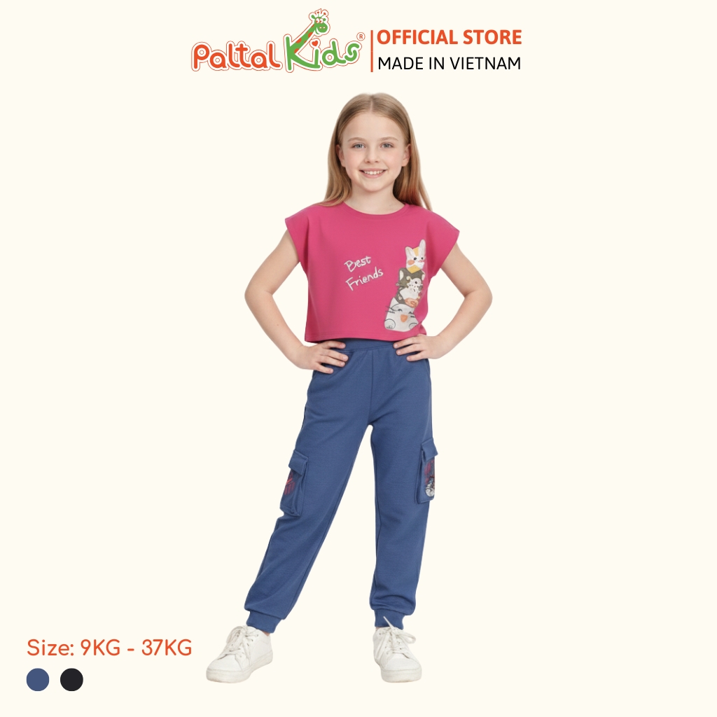 Quần Dài Túi Hộp Jean Thun Bé Gái Cao Cấp - 508 8504