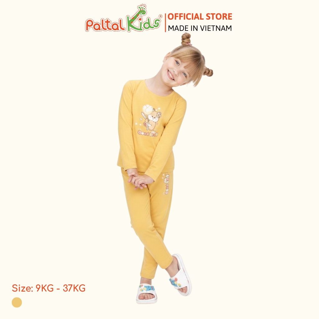 BST Mùa Đông - Bộ Dài Tay Dài Cotton Mỹ Bé Gái Cao Cấp - 023 6087