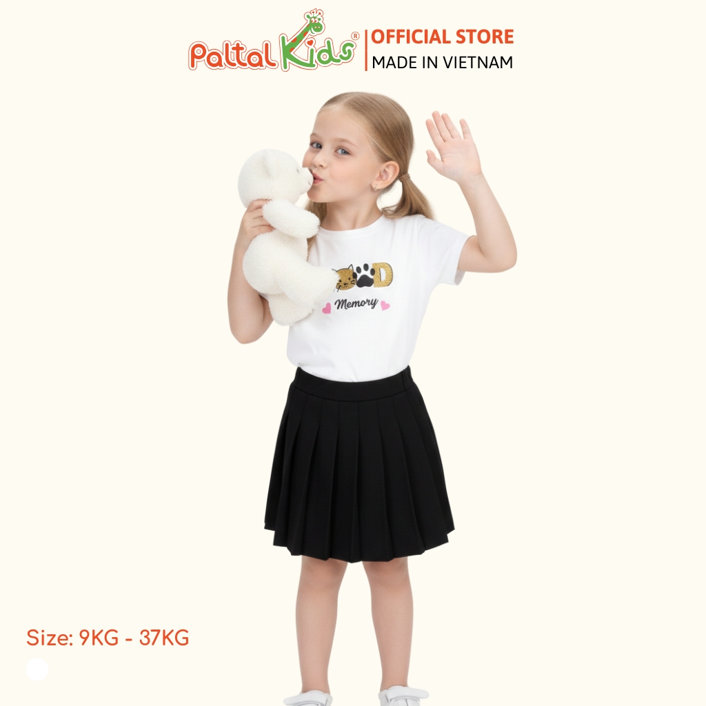 Áo Thun Cotton Mỹ Hình In Mèo GOOD Bé Gái Cao Cấp - 020 1403