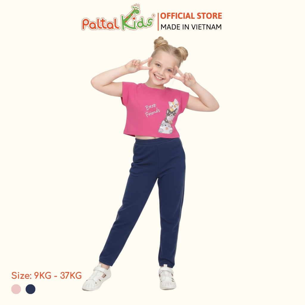 Quần Dài Baggy Chân Cua Bé Gái Cao Cấp - 548 8506