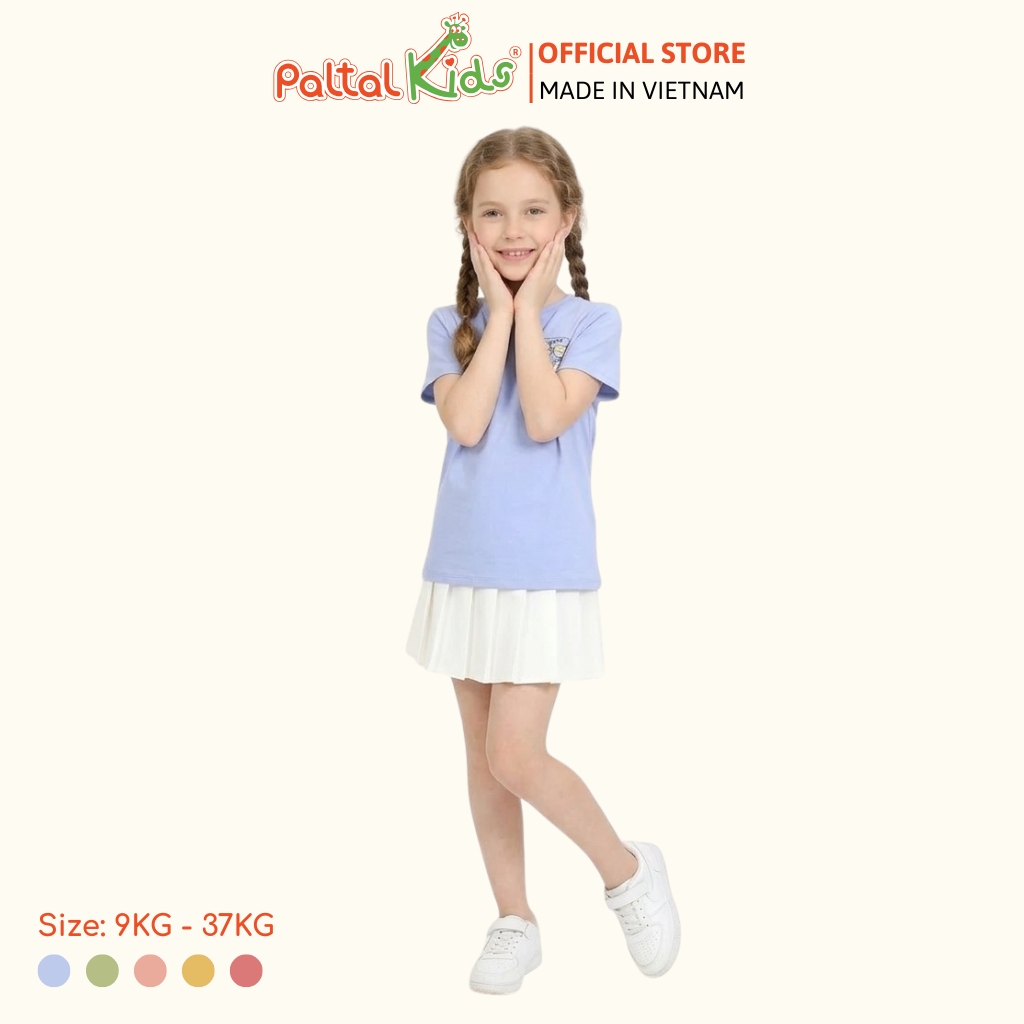 Áo Thun Cotton Melan 4 Chú Mèo Bé Gái Cao Cấp - 190 1409